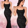 Rhinestone Mesh Dress,Glitter Sparkly Embellished Sheer Maxi Dresses,Sexy Birthday Outfit for Women Cocktail Party