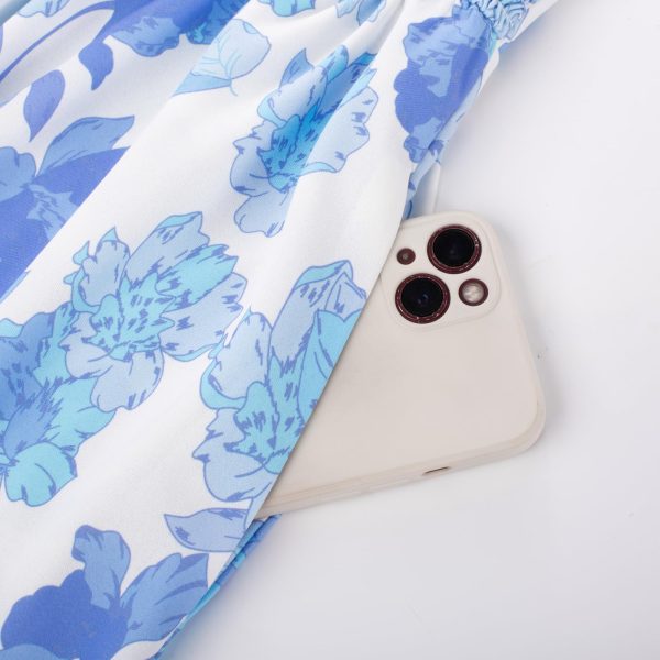 71rolgkWTcL.jpg Women's 2025 Summer Maxi Dress Floral Tie Front Spaghetti Strap Casual Boho Beach Flowy Sundress with Pockets