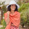 UPF 50+ Unisex Sanibel Everyday Beach Shawl, Seedling, One Size, Solid - Sun Protective