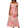 Women's Off Shoulder Jacquard Dress