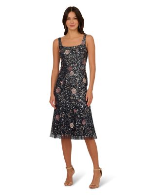 Women's Bead Flounce Hem Dress