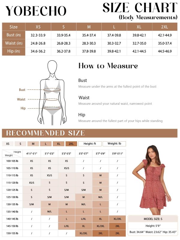 71zja0j6dAL.jpg Womens Summer Ruffle Sleeve Sweetheart Neckline Printing Dress Mini Dresses