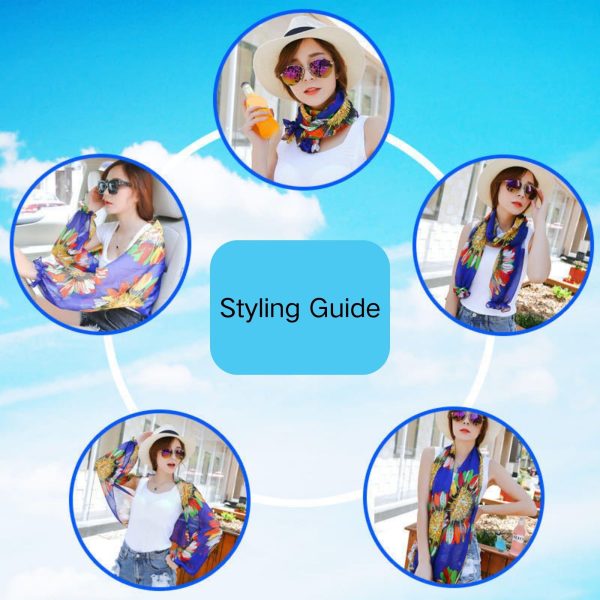 Women's Ice Silk Cooling Sunproof Shawl UV Blocking Lightweight Breathable Sleeve Cover Summer Arm Protection