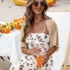 Women's Short Sleeve Bolero Shrug for Dresses Open Front Knit Cropped Cardigan Loose Sheer Cardigan Sweater