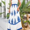 81Ct61EHlL.jpg Summer Dress for Women 2025 Floral Sundress Spaghetti Strap Flowy Beach Vacation Boho Maxi Dresses