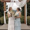 Tiered Ruffles Bridesmaid Dresses 2025 for Women Chiffon Formal Evening Dresses with Ruffles DE423