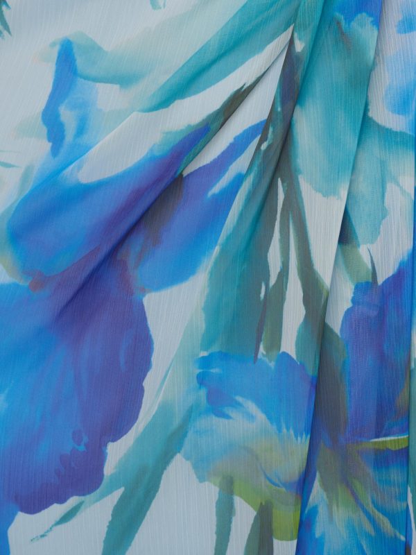 Women's Print Chiffon Long Dress