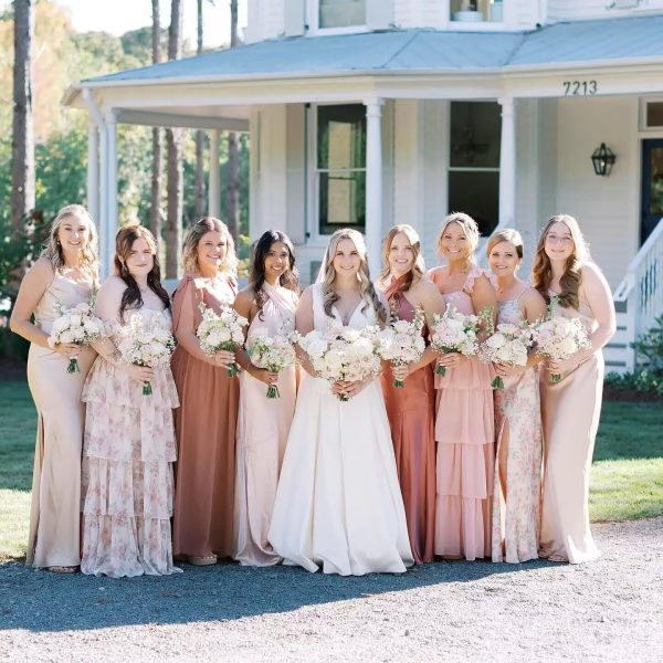 81GMIaCFGcL.jpg Tiered Ruffles Bridesmaid Dresses 2025 for Women Chiffon Formal Evening Dresses with Ruffles DE423