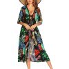 Women's Swimwear Cover Ups Sexy Open Front Beach Bikini Swimsuit Kimono Cardigan Cover Up Long Flowy Beachwear