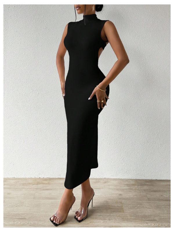 Women's Open Low Back Cut Out Maxi Dress Summer Graduation Backless Night Out Bodycon Tank Long Sundresses