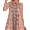 Summer Dresses for Women Beach Boho Sleeveless Vintage Floral Flowy Pocket Tshirt Tank Sundresses