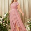 Women's Plus Size Formal Floral Retro Lace Elegant Bridesmaid Party Maxi Dress
