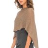 Womens Cotton Shrug Poncho, Lightweight Summer Shrug Pullover Sweater