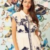 Collared Neck Button Multi Occasion Dresses for Women