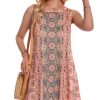 Summer Dresses for Women Beach Boho Sleeveless Vintage Floral Flowy Pocket Tshirt Tank Sundresses