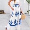 81YotpIzrL.jpg Summer Dress for Women 2025 Floral Sundress Spaghetti Strap Flowy Beach Vacation Boho Maxi Dresses