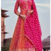 Indian/Pakistani Ethnic party wear Anarkali Style salwar kameez suit ready to wear for Women with dupatta