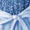 Flower Girl Dresses Wedding Bridesmaid Sequins Tulle Puffy Skirt Girls Birthday Party Pageant Gown Floor Length