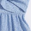 Women's Boho Floral Print Twist Front Cami A Line Mini Dress