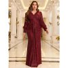 Women's Plus Size Sequin Dress Luxurious Style Formal Cocktail Evening Party Maxi Dresses