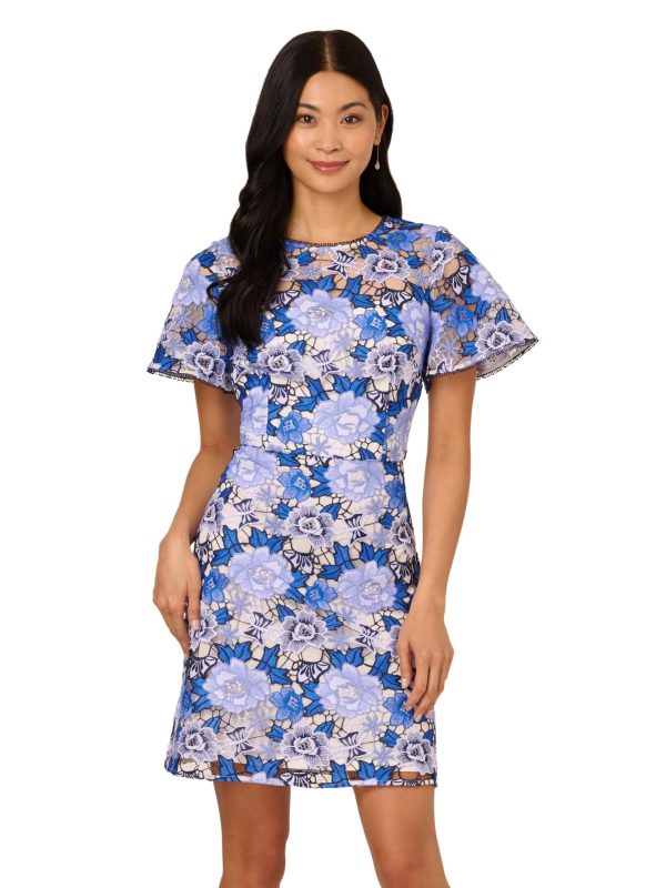 Women's Floral Embroidery Short Dress