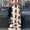 Women's 2025 Summer Maxi Dresses One Shoulder Printed Flowy Boho Beach Vacation Long Sundress