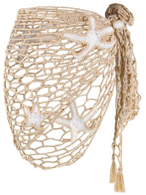 Women Crochet Cover up Skirt Hollow Out Triangle Shawl Wrap Mermaid Sarong Fishnet Swimwear Starfish Beach Skirt