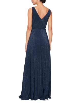 Women's Sleeveless V-Neck Long A-line, Elegant Formal Gown, Wedding Guest, Party Dress