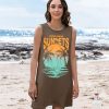Summer Sundress for Women Graphic Mini Tank Dress Sleeveless Beach Dresses Short Casual Sun Dresses