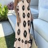 Women's 2025 Summer Maxi Dresses One Shoulder Printed Flowy Boho Beach Vacation Long Sundress