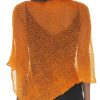 Womens Sheer Knit Poncho Shrug Lightweight Cover Up One Size Fits Most