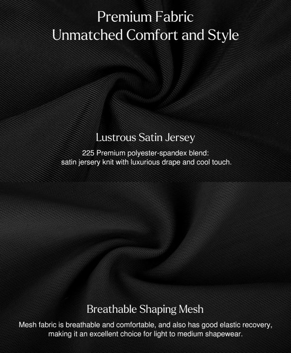 918qY8uoJfL.jpg Mini Dress for Women Built in Shapewear Thong V Neck Summer Party Dress Side Slit Cocktail Dress