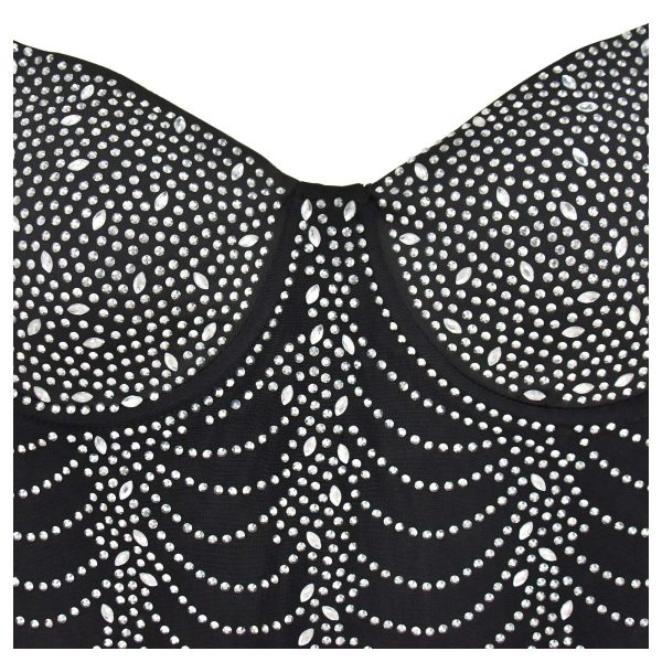 Women Rhinestone and Sequin Birthday Party Sexy Club Night Out Holiday New Years Formal Dress